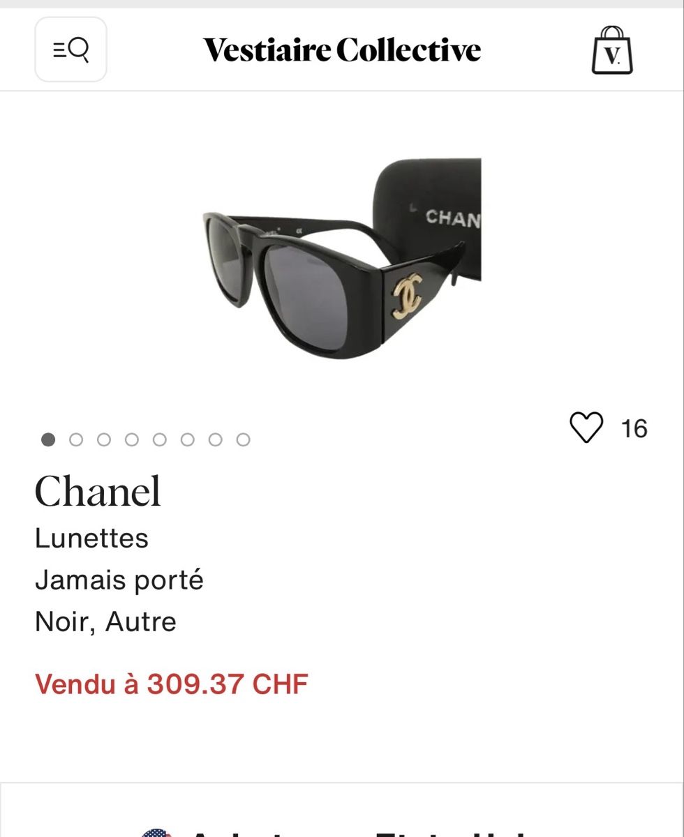 Chanel Occhiali & Lenti: Vintage Sonnenbrille von Chanel – Usato da Rheinfelden venduto da Jeva-Anna 1