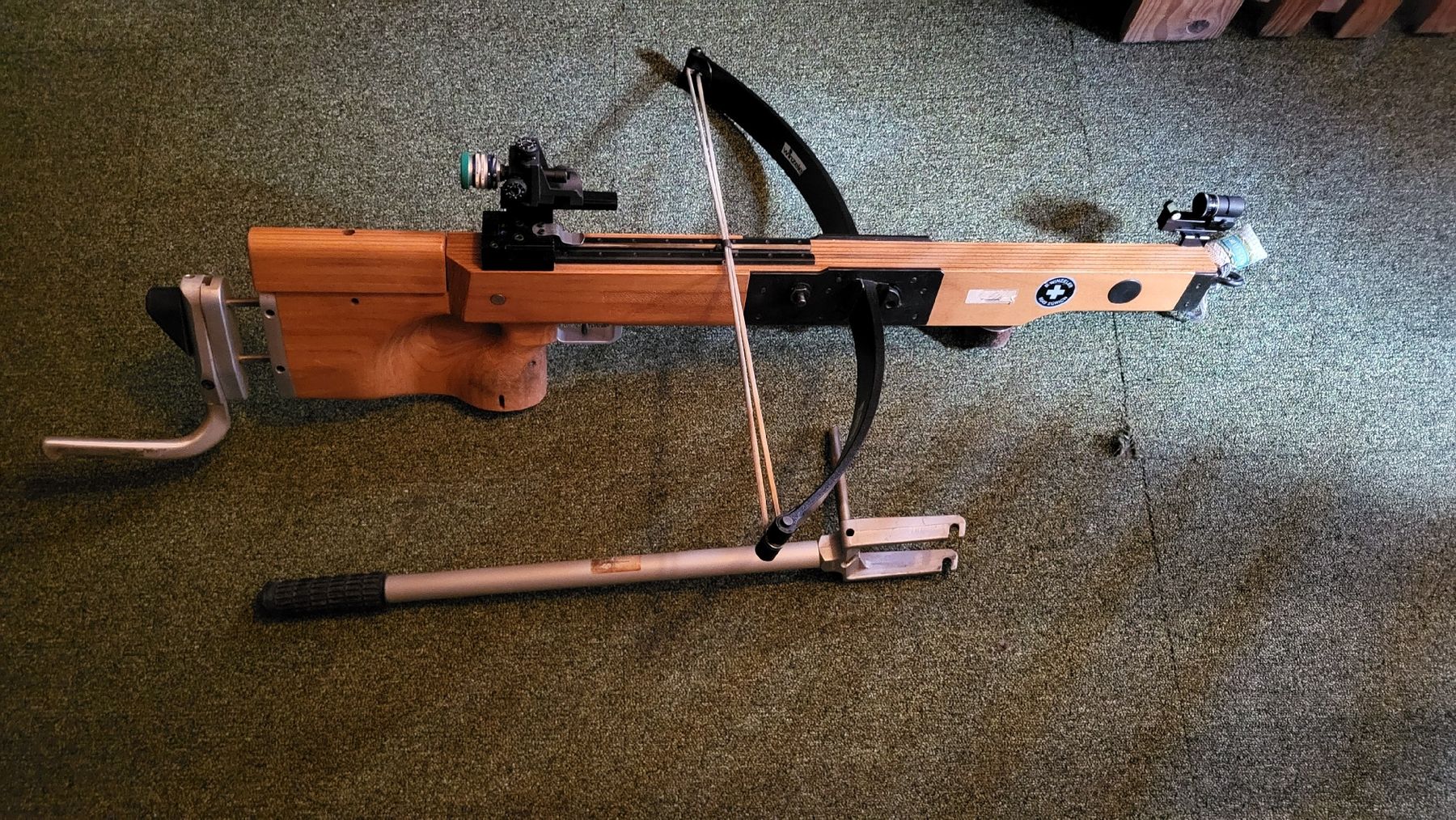 Tiro con l'arco: Armbrust Winzeler 30m Holz – Usato da Winterthur venduto da stutzrolf70 2