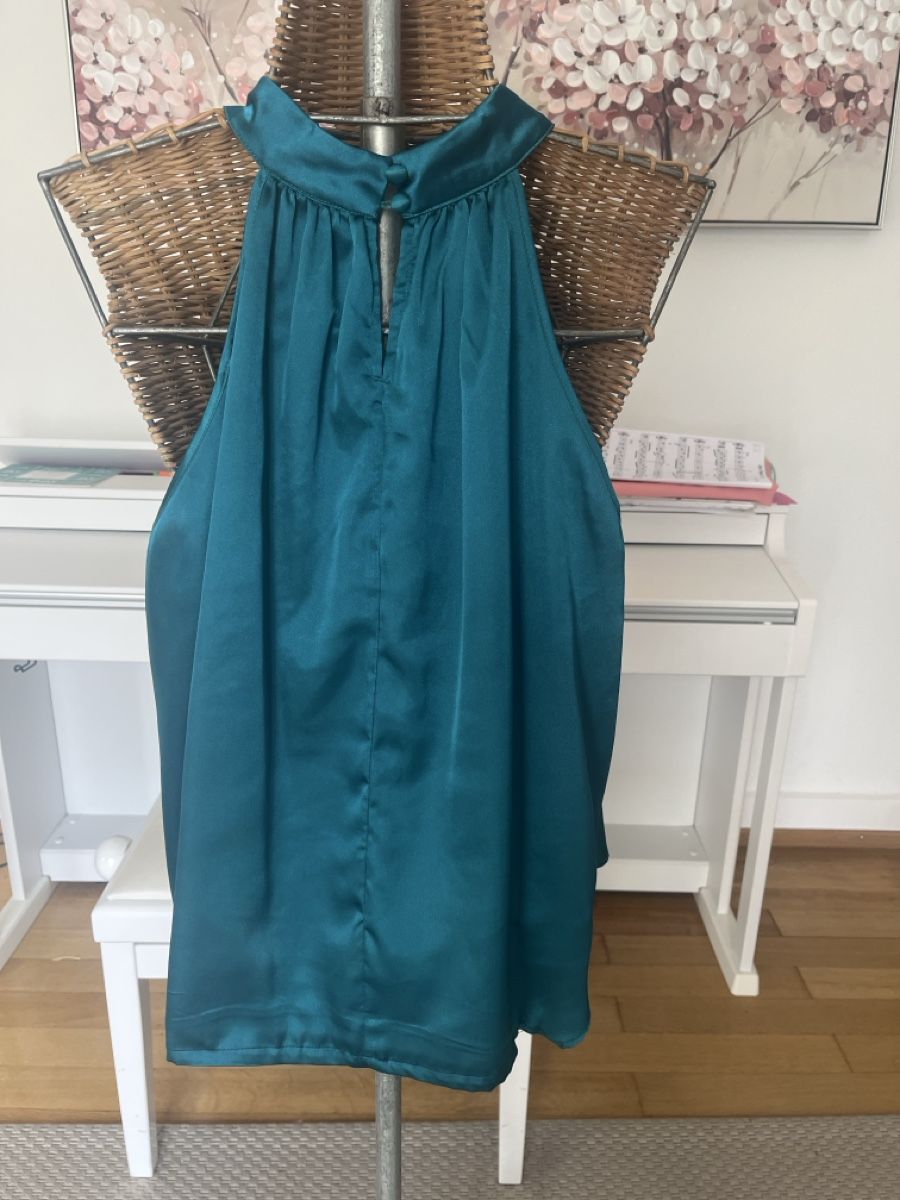 Tops: Neckholdertop, Petrol, XL – Gebraucht aus Solothurn von Bobesch08 3
