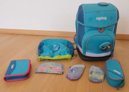 Ergobag Schulrucksack mit Turnbeutel und Etui