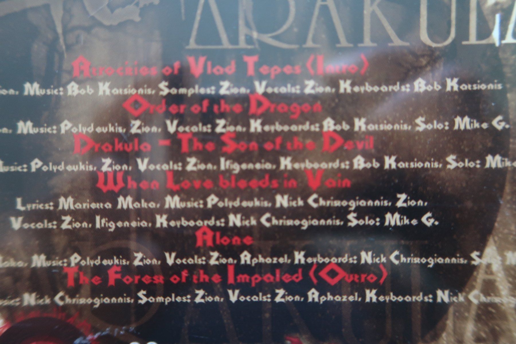 CD: ZION - DRAKULA - CD – Usato da Basel venduto da Patiscat 2