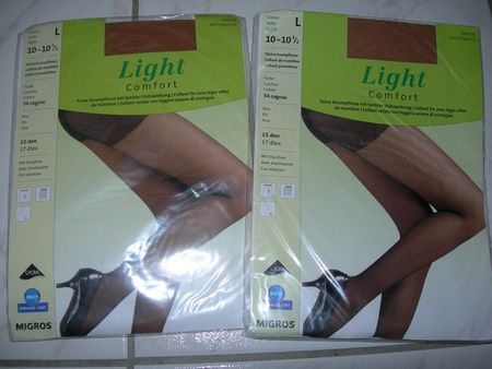 2x Strumpfhose Light Comfort, Grösse L, 10-10 1/2 (neu)