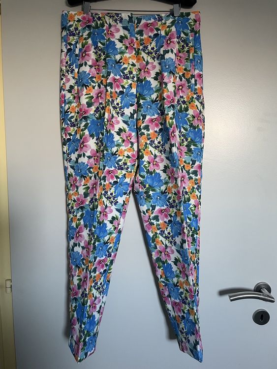 Pantalon Fleuri Fille Taille XL – Angie Girls – Léger Et Coloré En Rayonne