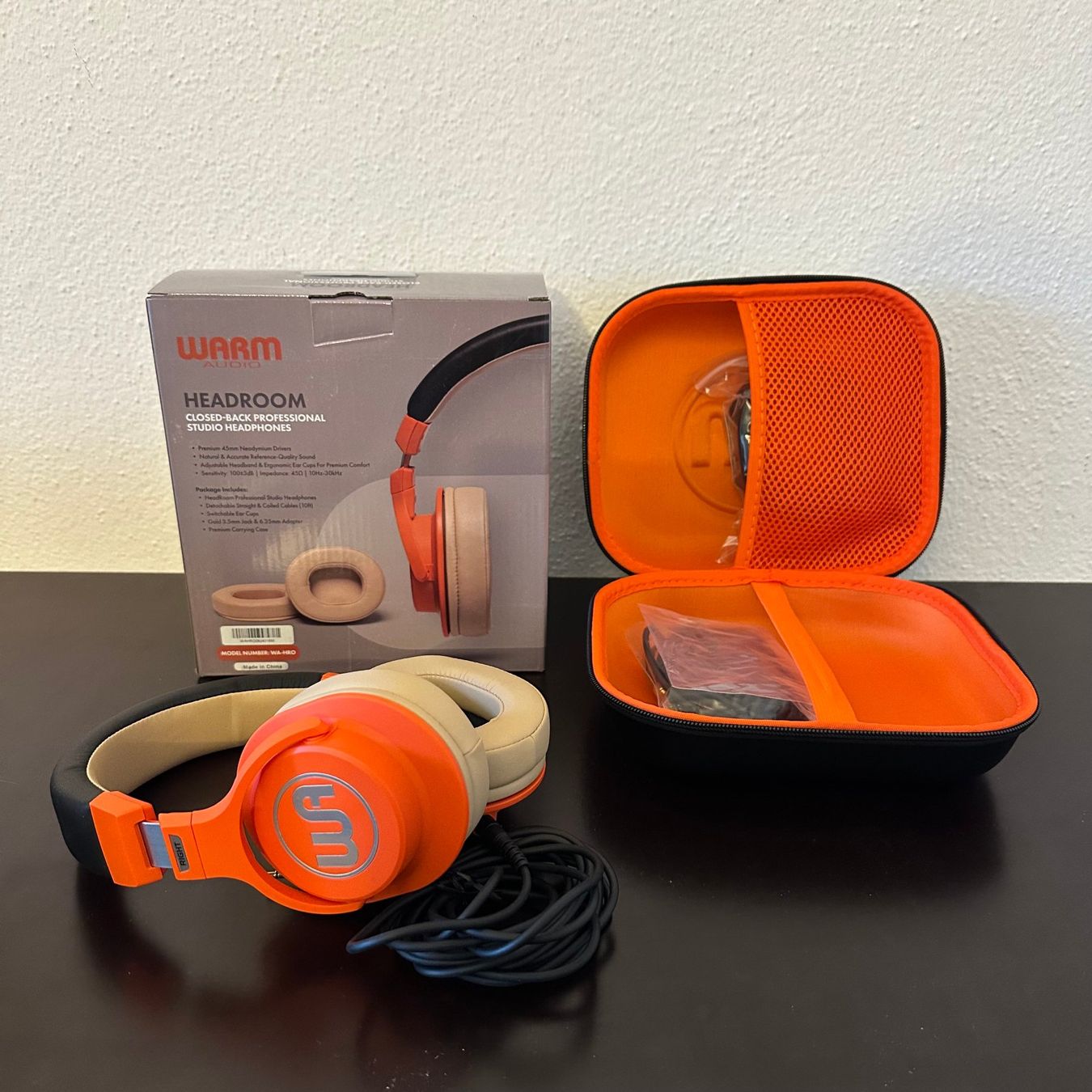 Warm Audio Cuffie: Warm Audio Over-Ear-Kopfhörer HeadRoom Studio Orange – Usato da Ascona venduto da Moltoganzo