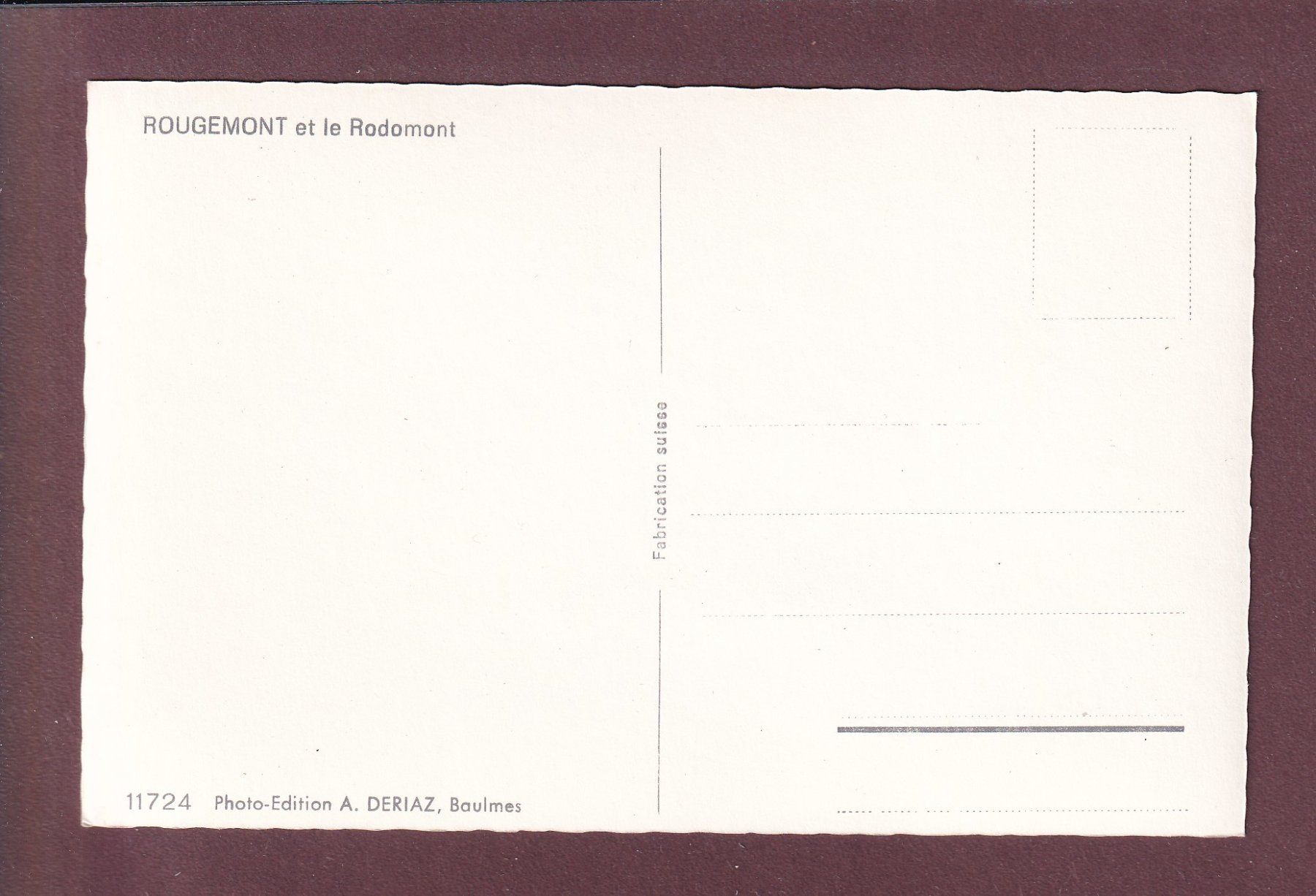 Cartoline postali: Vue aérienne - ROUGEMONT - Rodomont – Usato da Pully venduto da nicecards 1