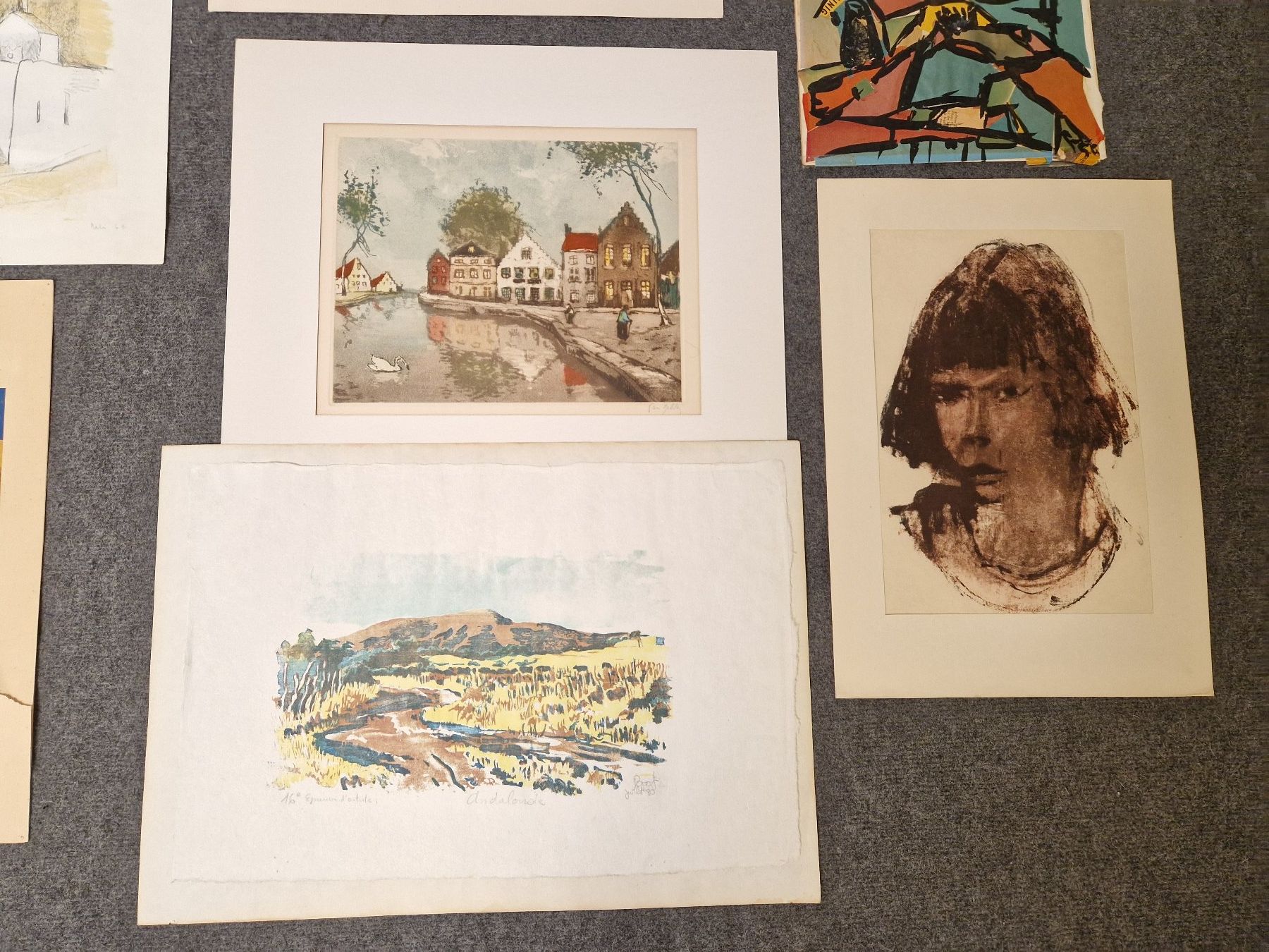 Dipinti: Grafik Aquarell Litho Mappe – Usato da Seedorf BE venduto da Stibutz 2