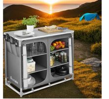 Campingschrank Deluxe mit 6 Fächern faltbar