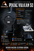 Edelstahl-Grill- und Backofen Vulkan 50  neuwertig