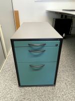 Letzte 5 Tag! ELAN Schreibtisch-Rollkontainer in Grau-Grün.