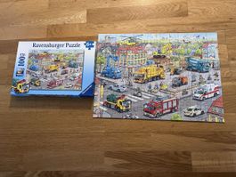 Ravensburger Puzzle XXL 100 Teile - Baustelle/Stadt 6+