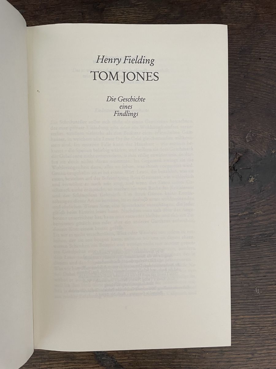 Libri: Henry Fielding: Tom Jones - Sonderausgabe – Usato da Steinerberg venduto da culloden 3