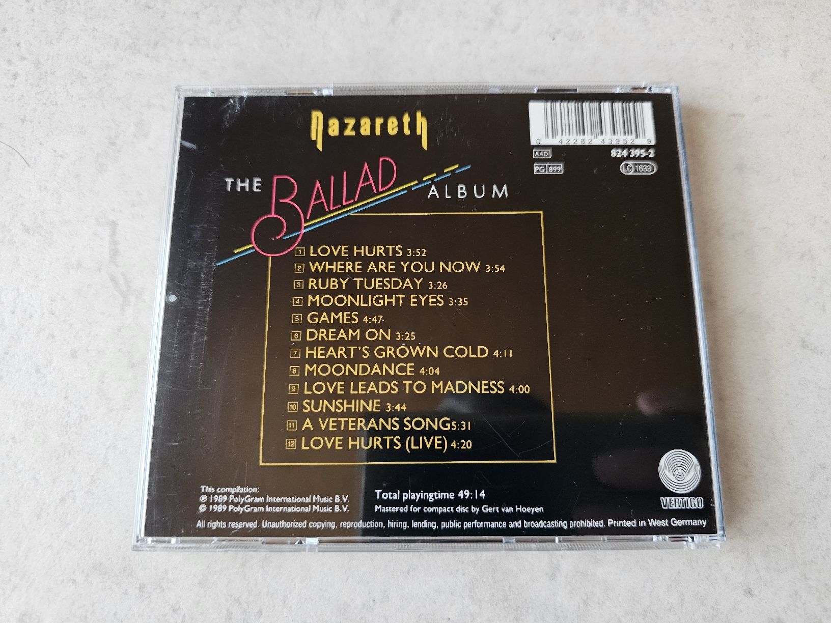 CDs: Nazareth  -  The Ballad Album – Gebraucht aus Schneisingen von backstore24 1
