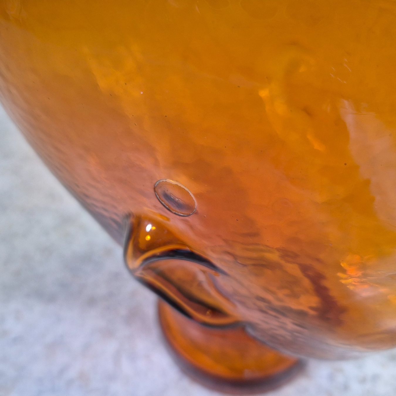Sculture & Statue: Glaskopf Hutständer Kopf aus Glas orange – Usato da Nottwil venduto da Wondewa-Shop 5