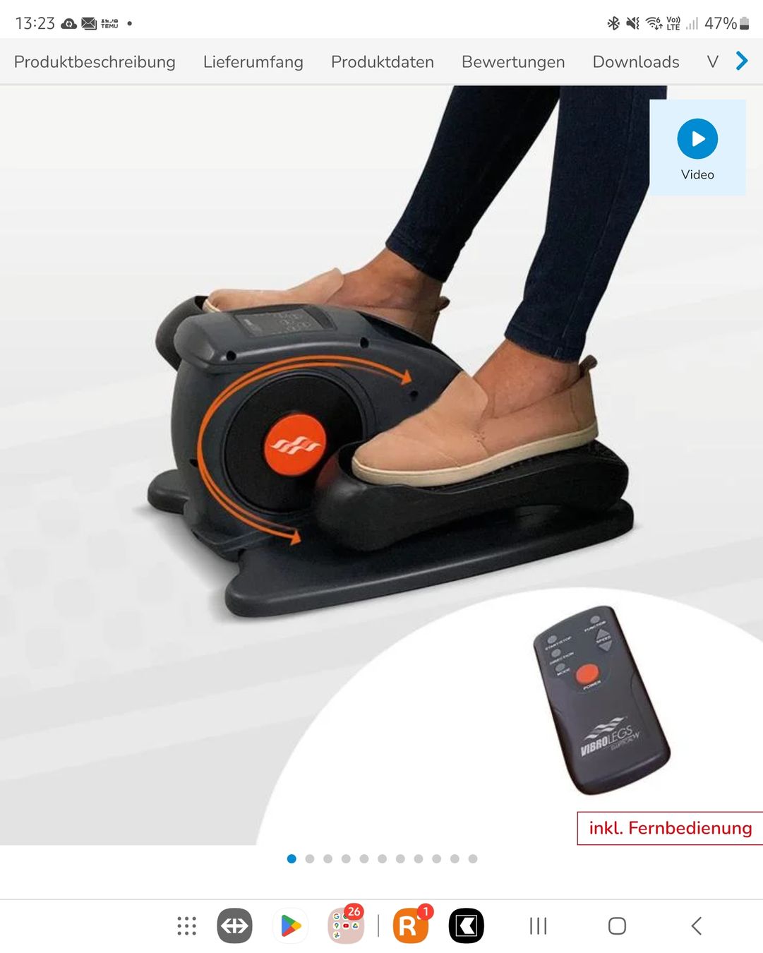 Hometrainer: Vibro Legs Elliptical von Mediashop – Gebraucht aus Binningen von Hofka64 2