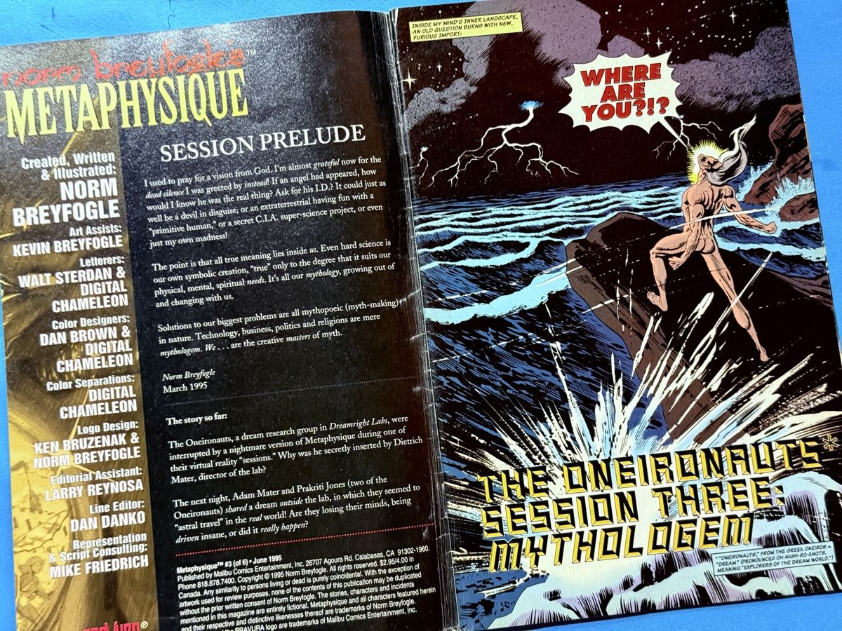 Fumetti: Metaphysique Comic #3 Malibu 1993 Norm Breyfogle – Usato da Zuerich venduto da SonderArt-Wertgut 2