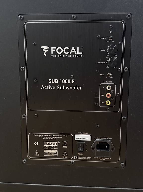Haut-parleurs: Focal SUB 1000F Subwoofer – D'occasion à Sempach par Brobean 2