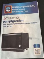 AMBIANO Dampfgarofen 1700 W | 26 l guter Zustand