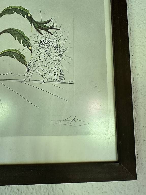 Poster & Bilder: Signierter surrealistischer Kunstdruck – Gebraucht aus Binningen von C0llin 1