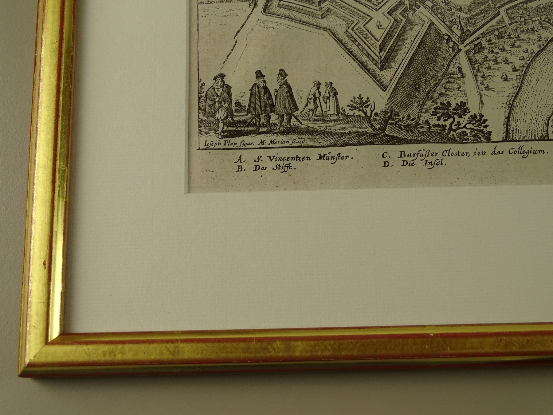 Incisioni: BERN, MERIAN KUPFERSTICH 1654 – Usato da Grüningen venduto da Kartensammler 8