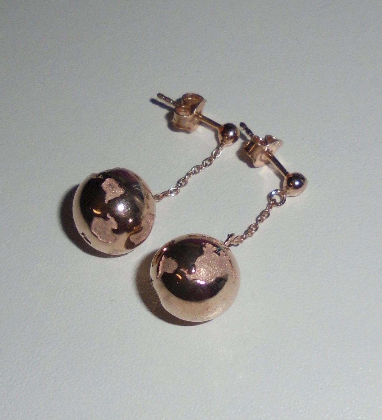 Boucles d'oreille: Echtschmuck: SI Brillant-Silberohrstecker, vergoldet – Neuf (Voir description) à Zuchwil par maumauchi 7
