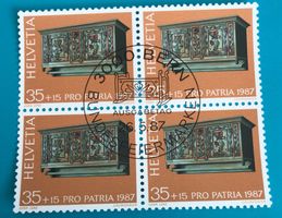 4 er Block Nr.B 215 mit Vollstempel Bern