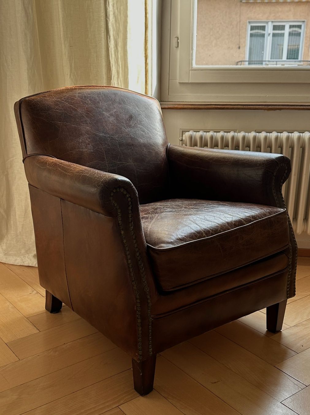 Poltrone: Vintage-Clubsessel aus Leder – Usato da Zürich venduto da lixius 1