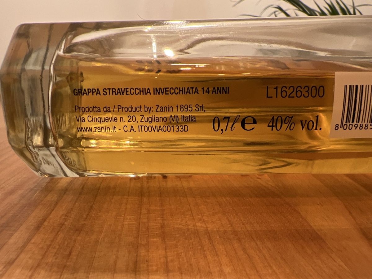 Spirituosen: Zanin Grappa Gran Riserva Stravecchia Extra Old 2002 – Gebraucht aus Luzern von Leuchtenstadt23 2