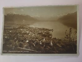 Ansichtskarte Chardonne und Blick  Vevey gelaufen 1932 R5F