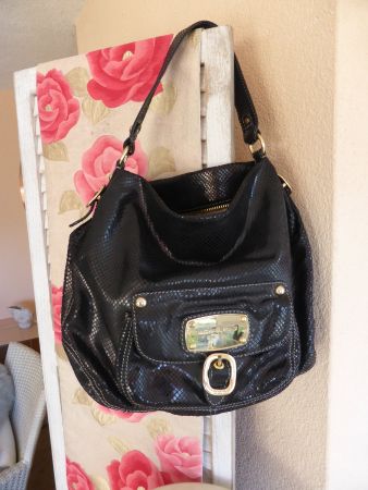 MICHEAL KORS HANDTASCHE LEDER LIZARD SCHWARZ - FABRIKNEU