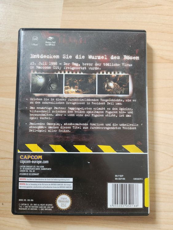 Nintendo Jeux: Resident Evil Zero für Gamecube Nintendo – D'occasion à Tuggen par Zweitechanceboutique 1