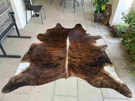 Kuhfell Teppich - guter Zustand - braun