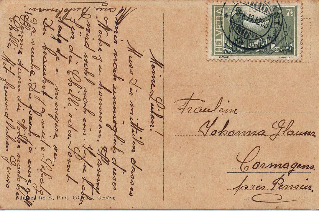 Cartes postales: 1919 Ansichtskarte mit ZNr. 143 – D'occasion à Arlesheim par gaugi43