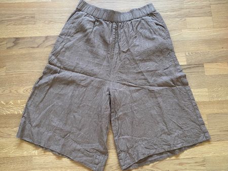Leinen-Culottes XL, braun, Marke Knowledge Cotton Apparel...