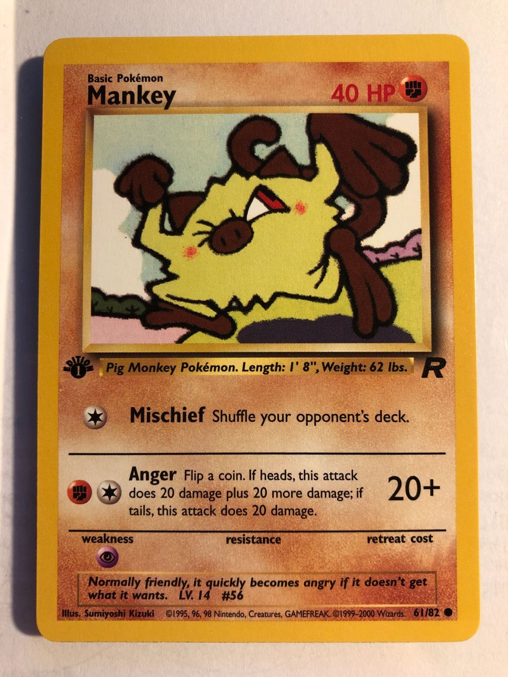 Carte collezionabili: Mankey 1st Team Rocket - MINT - ab 1.- – Usato da Giubiasco venduto da dan_pr8b