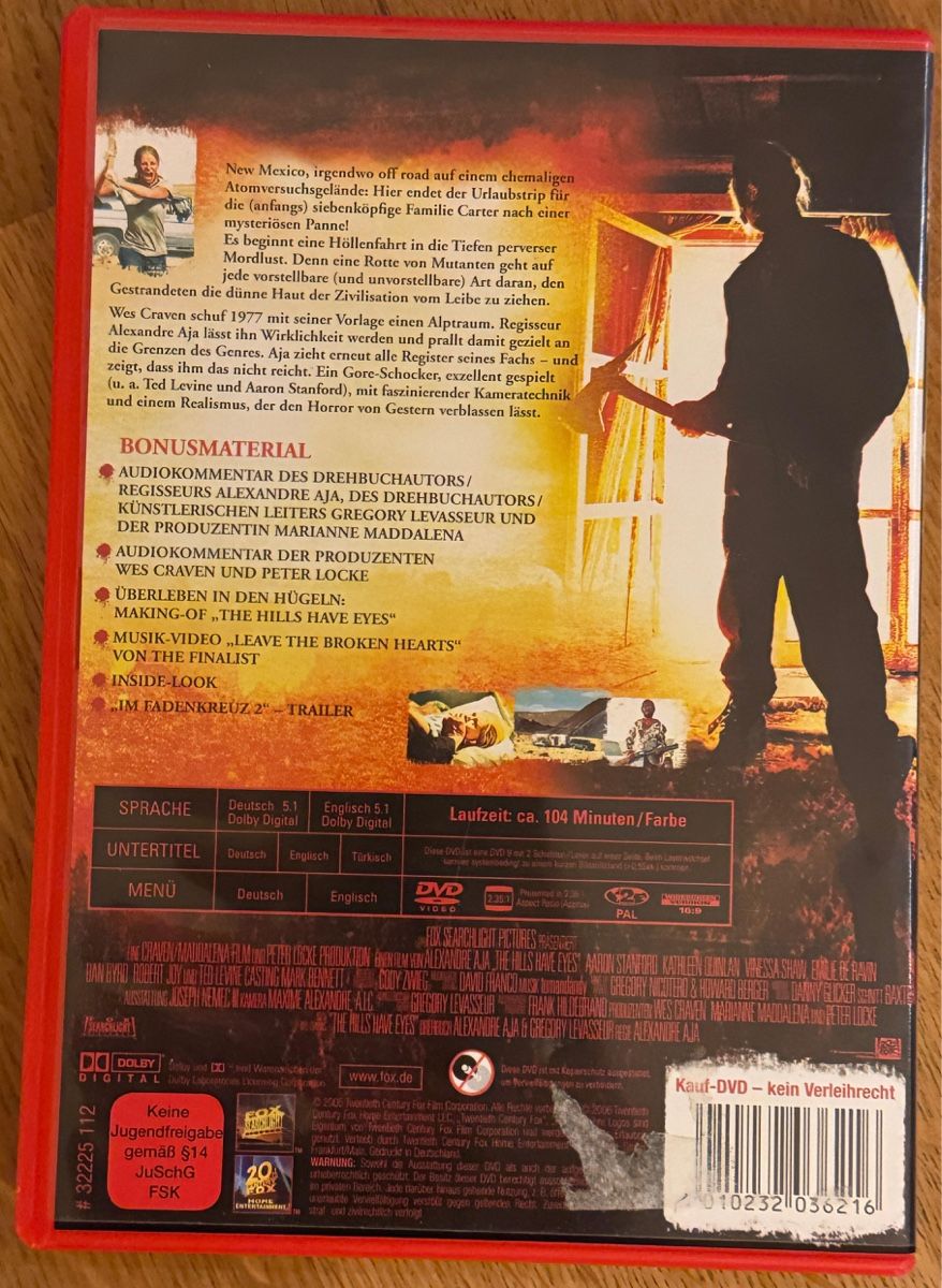 Tutti i DVDs: DVD: The Hills Have Eyes – Usato da Belp venduto da Smiley90 1