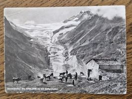 Alp Grüm,Alpleben,Piz Palü Gletscher,Stempel Hotel Belvedere
