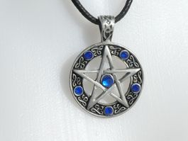 Vintage -Mystischer Pentagramm-Anhänger; Handarbeit