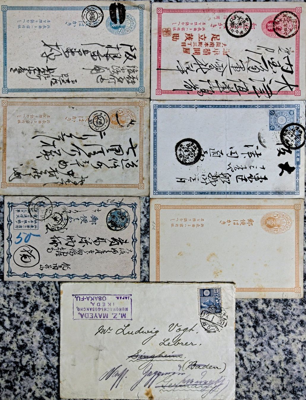 Tous les timbres: Uralte Postkarten/Brief JAPAN Werteindruck ab 1.- – D'occasion à Zürich par Zueri50