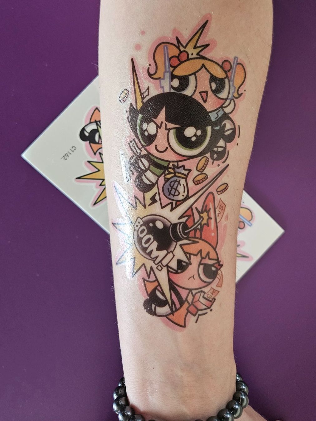 Sticker: Kinder Tattoos - Powerpuff Girls – Usato da Basel venduto da True_Hofer_Store 2