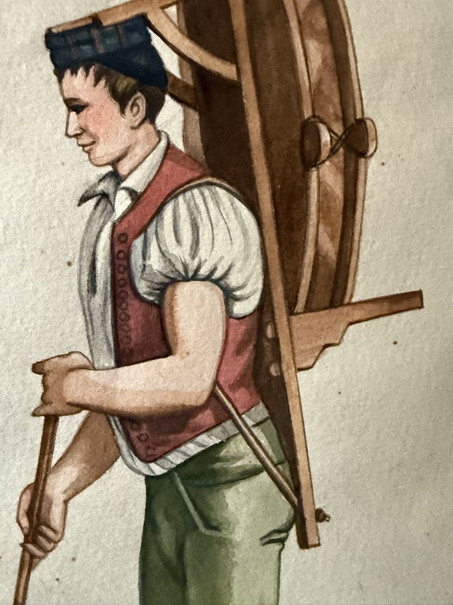 Dipinti: Aquarell, signiert 1928, gerahmt – Usato da Biel/Bienne venduto da Katja01112 3