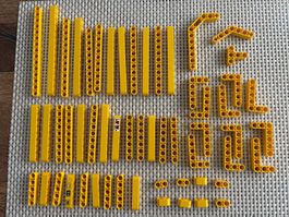 Lego Technik gelbe runde Lochbalken LotP