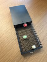 Schubladen-Organizer für Nespresso Vertuo Kapseln Schwarz