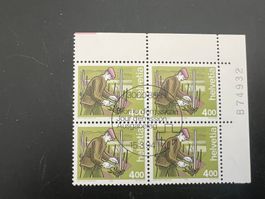 CH 1994 Viererblock 853 Serie  Erstag  (5503)