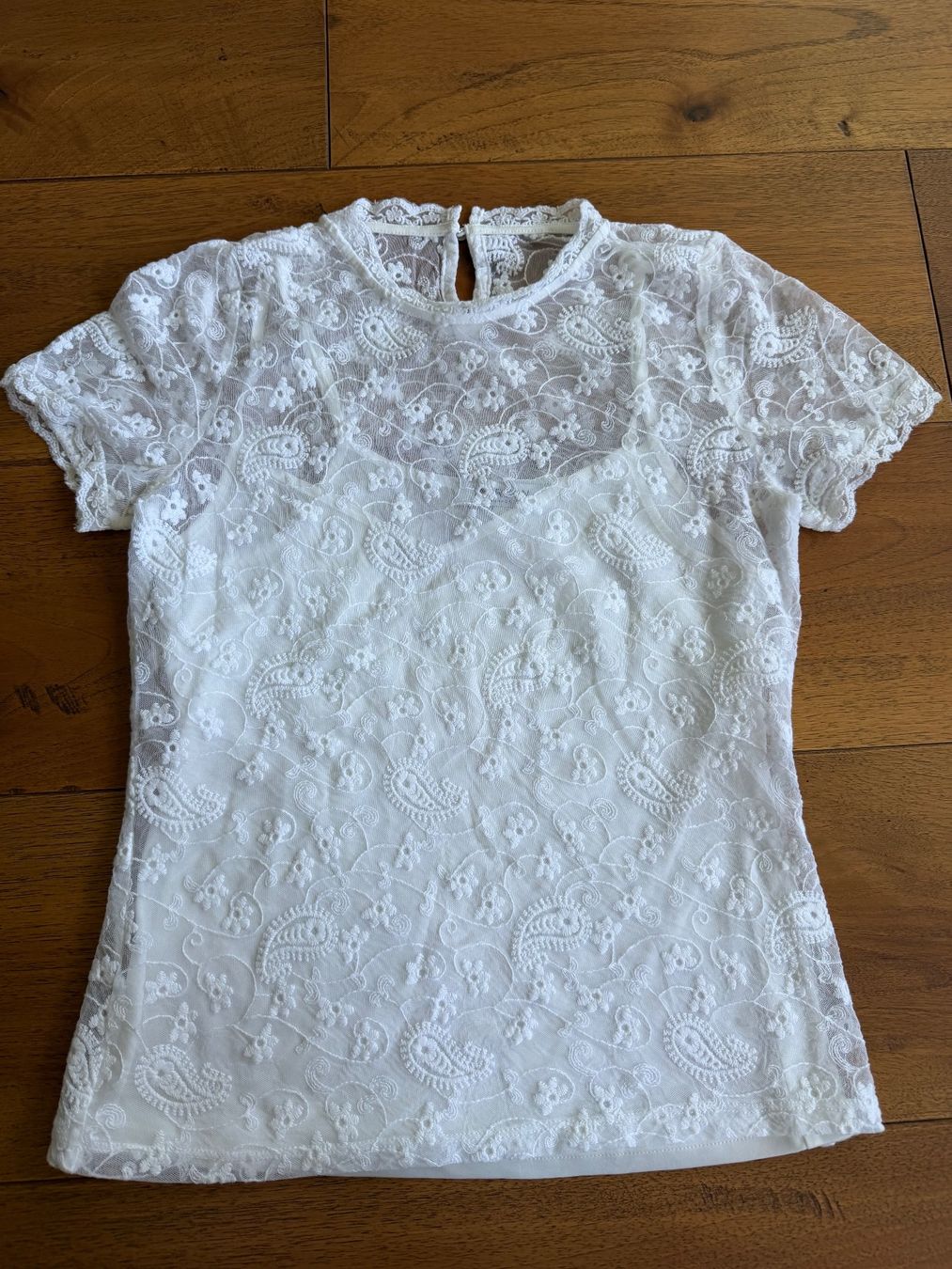 Morgan Top: Top in pizzo bianco, Morgan – Usato da Cademario venduto da Iby_30