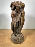 Grosse Vintage Three Graces Figurenlampe