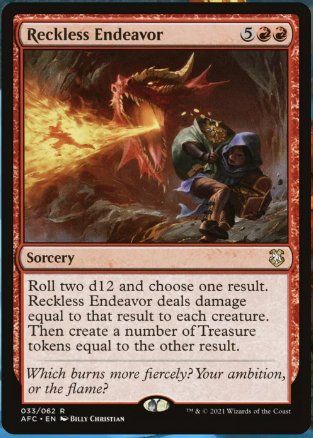 Magic The Gathering Carte collezionabili: Reckless Endeavor - MtG - EN – Usato da Bolligen venduto da Gurkenfeld