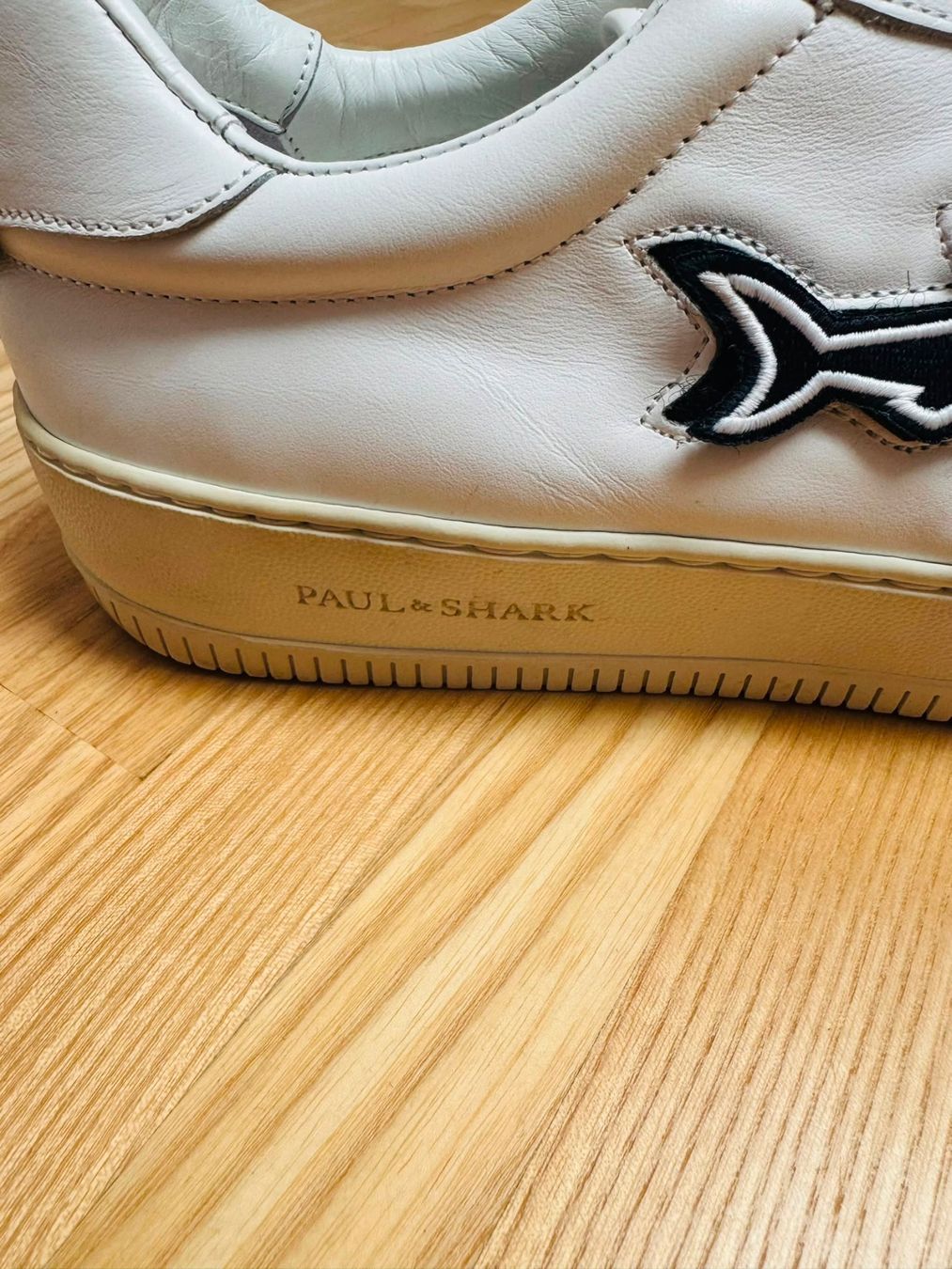 Paul & Shark Herrenschuhe: Paul & Shark Sneaker mit Logo Patch in Weiss Gr. 44 – Gebraucht aus Brüttisellen von ThommyK 5