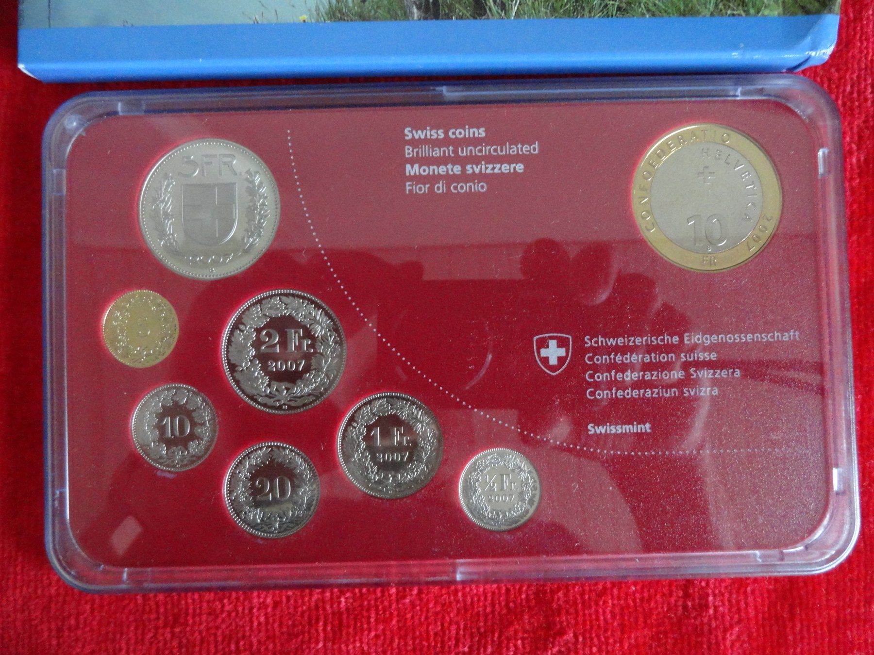 Tutti le monete: Schweizer Münzen-Set 2007, Steinbock, Stempelglanz – Nuovo e nell'imballaggio originale da Gerlafingen venduto da Shiva_74 4