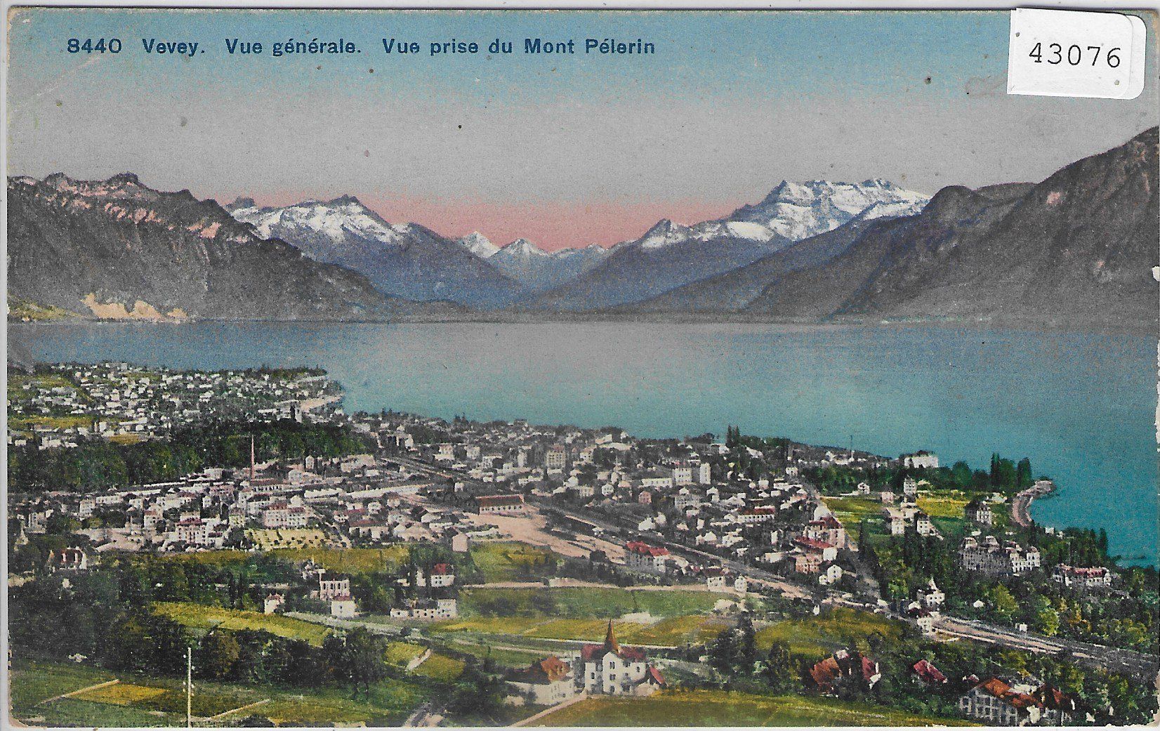 Cartoline postali: Vevey - Vue generale - Litho – Usato da Ettingen venduto da Kartenplanet