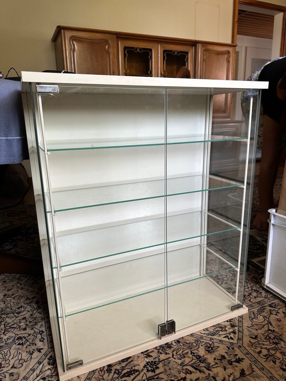 Vetrine: Schlichte Glasvitrine / Sammlervitrine in Weiss – Usato da Ins venduto da ab_80